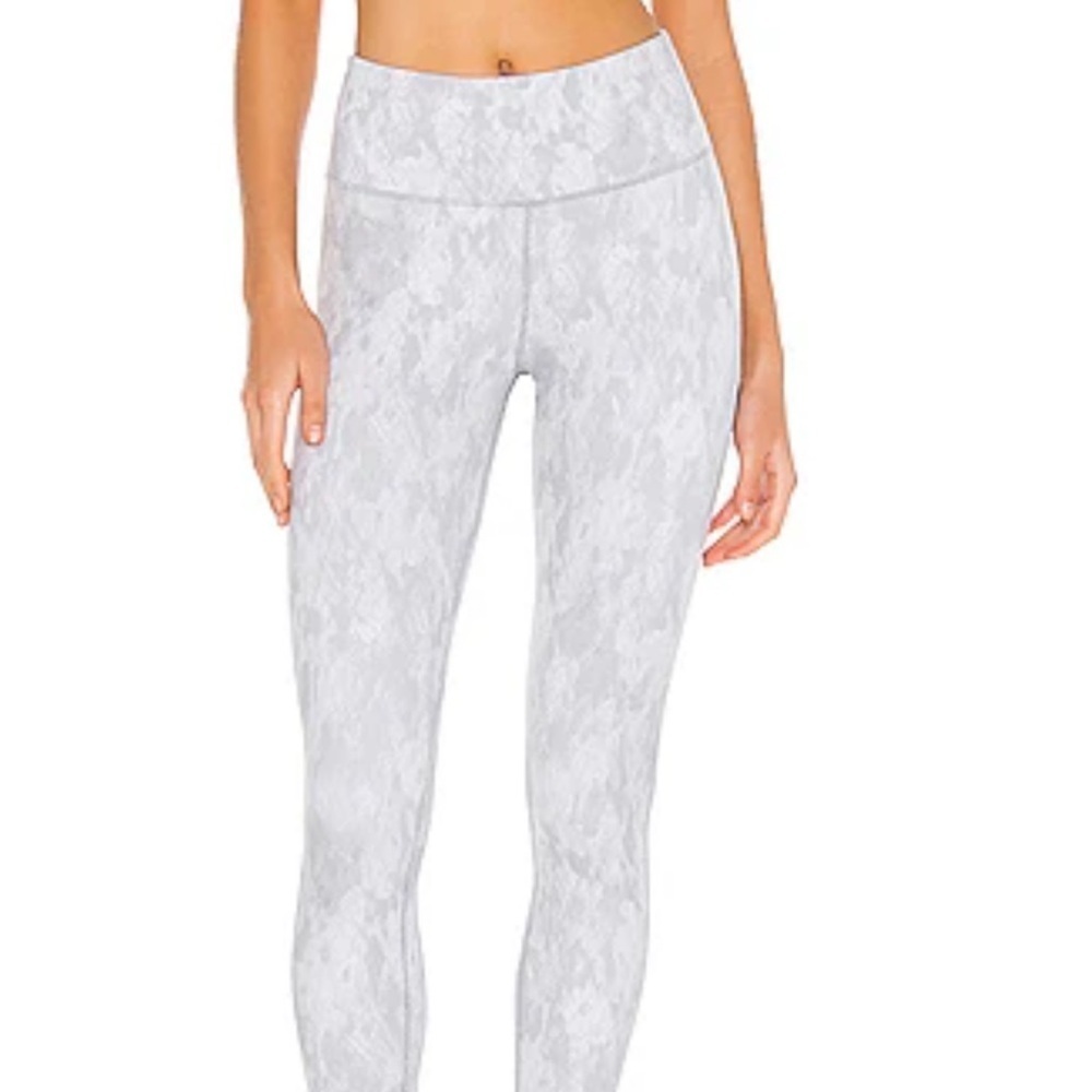 Lilybod Zinnia high waist leggings grey white stripe women’s S full length EUC - Picture 6 of 6